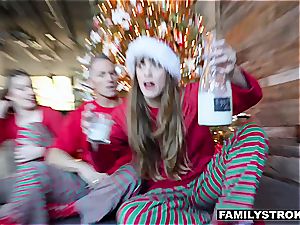 Niki Snow gets a fucking for Christmas from her daddy