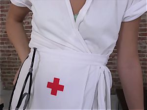 fresh Nurse at the wad Bank - Kylie Sinner